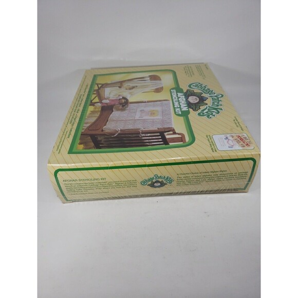 1984 Cabbage Patch Kids Afghan Stenciling Kit New Old Stock Sealed USA Vintage - Picture 14 of 16